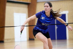 Badminton competitiewedstrijd BC Echt 1 - BCO 1 met Patty, Sabine, Maud, Lars, Luc en Gino