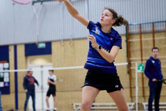 Badminton competitiewedstrijd BC Echt 1 - BCO 1 met Patty, Sabine, Maud, Lars, Luc en Gino