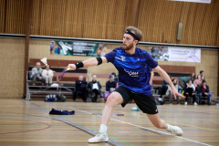 Badminton competitiewedstrijd BC Echt 1 - BCO 1 met Patty, Sabine, Maud, Lars, Luc en Gino