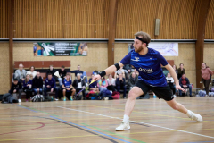 Badminton competitiewedstrijd BC Echt 1 - BCO 1 met Patty, Sabine, Maud, Lars, Luc en Gino