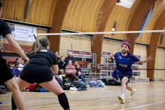 Badminton competitiewedstrijd BC Echt 1 - BCO 1 met Patty, Sabine, Maud, Lars, Luc en Gino