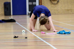 Badminton competitiewedstrijd BC Echt 1 - BCO 1 met Patty, Sabine, Maud, Lars, Luc en Gino