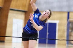 Badminton competitiewedstrijd BC Echt 1 - BCO 1 met Patty, Sabine, Maud, Lars, Luc en Gino