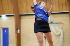Badminton competitiewedstrijd BC Echt 1 - BCO 1 met Patty, Sabine, Maud, Lars, Luc en Gino