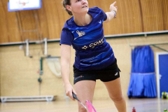 Badminton competitiewedstrijd BC Echt 1 - BCO 1 met Patty, Sabine, Maud, Lars, Luc en Gino