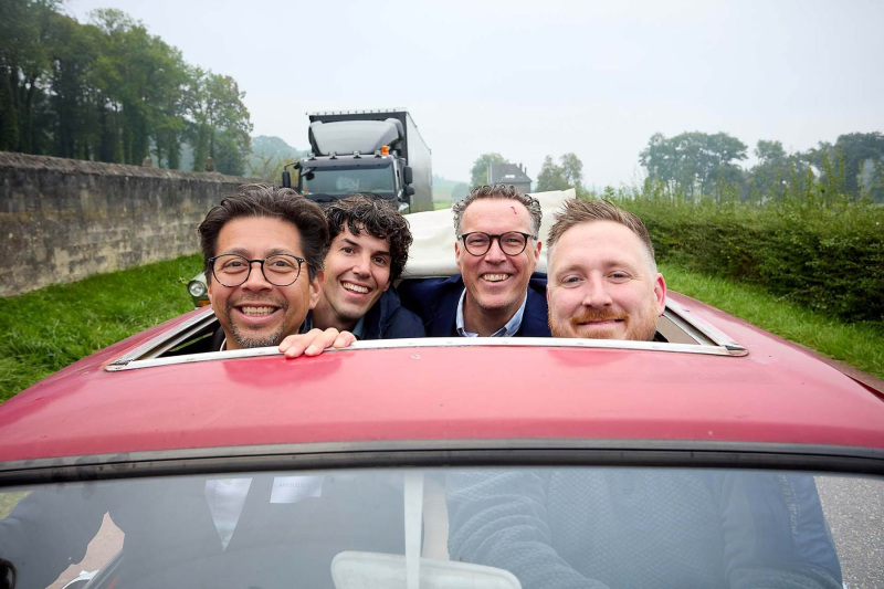 bedrijfsevent, rally met dafjes, management